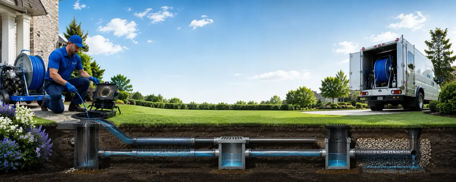 Outdoor drain cleaning information for Bruno, WV